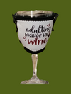 Hanging wine glass holder