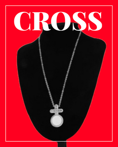 Sublimation Blank Memorial Cross Necklace