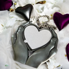 Vintage Heart in Hands Car Ornament